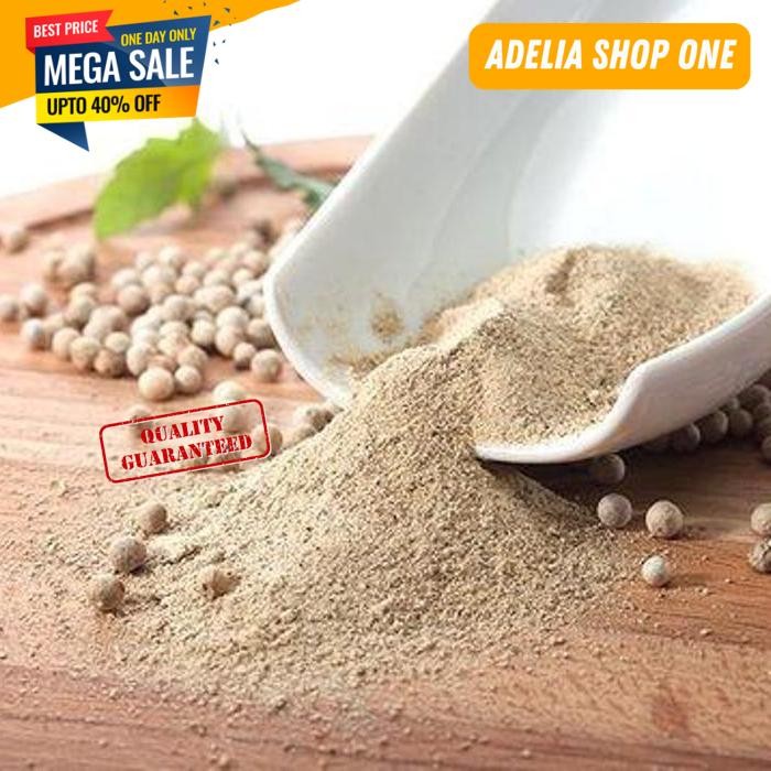 

LADA PUTIH BUBUK FOOD GRADE WHITE PEPPER POWDER MERICA BUBUK 250GR PRAKTIS!