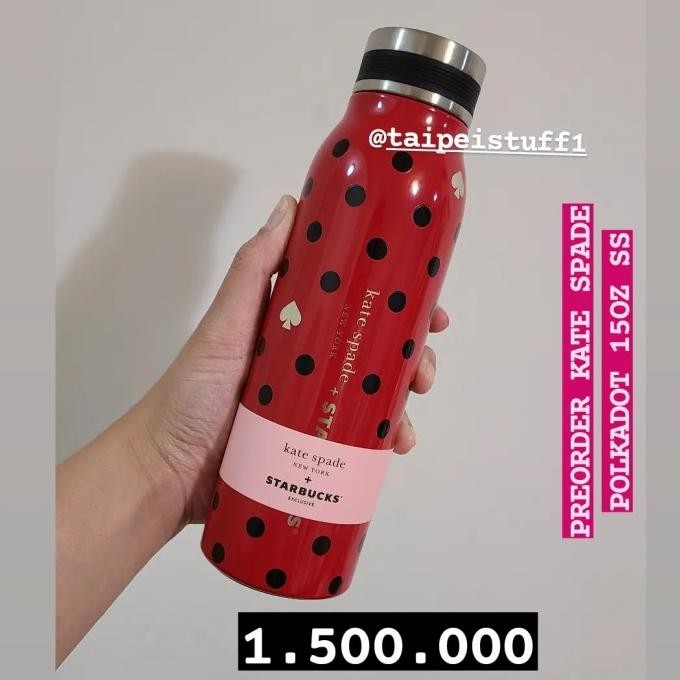 

Tumbler Starbucks x Kate Spade Polka Bottle Stainless Steel 15oz