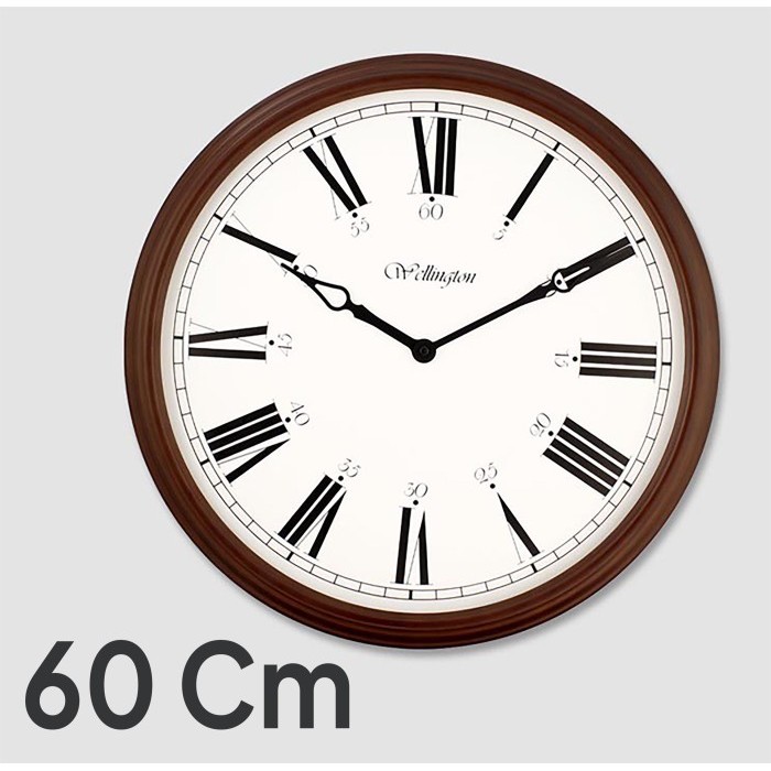 Jam Dinding Kayu Wellington Diameter 60 Cm - 1600 2R