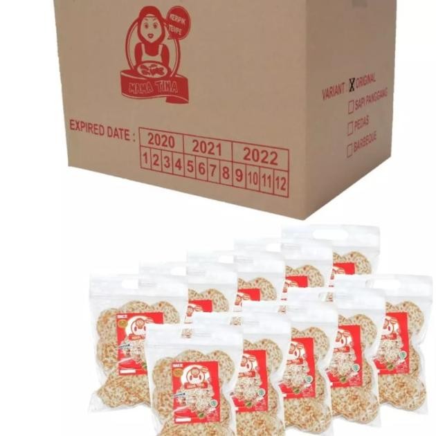 

Keripik Tempe Mama Tina 200Gr 10 Pcs