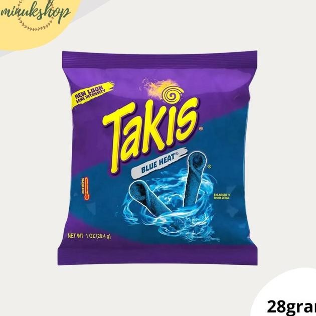 

Readyy Takis Blue Heat Hot Chili Pepper Tortilla Chips - 28.7 Gr -