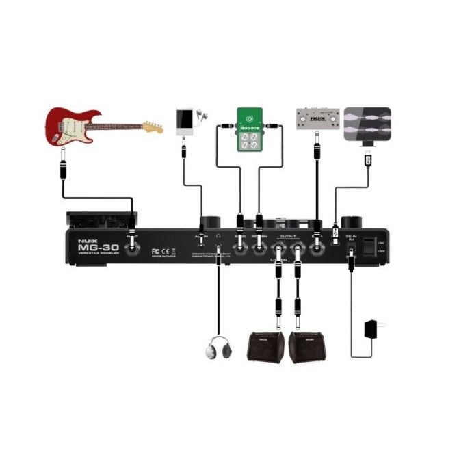 Efek Gitar Nux Mg 30 Effect Gitar Nux Mg30 / Nux Mg-30 Original  Ready