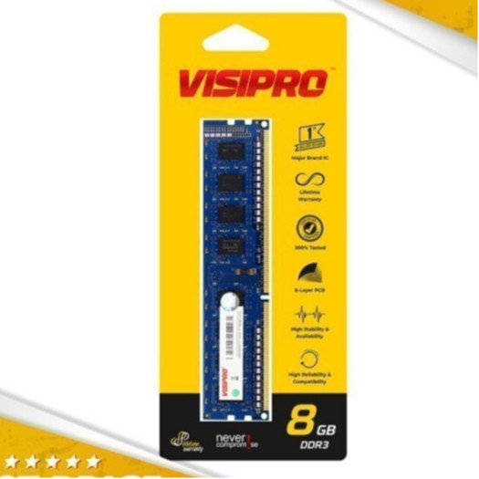 Memory / RAM 8GB DDR3 PC12800 VISIPRO