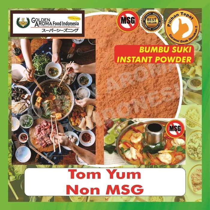 

Lhiu Bumbu Suki Instan Tomyam Non Msg 1Kg Steamboat Shabu Tomyum Seafood
