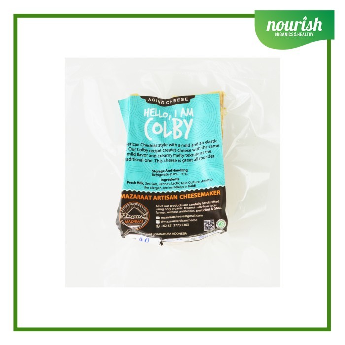

Mazaraat Colby (American Cheddar) Grass Fed Cheese