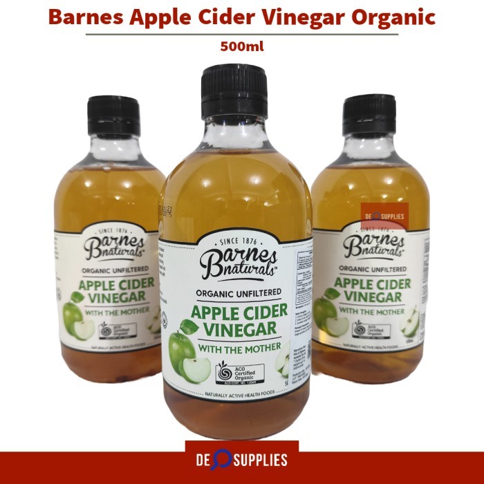 

Barnes Naturals Apple Cider Vinegar Organic 500ml - Cuka Apel Australi