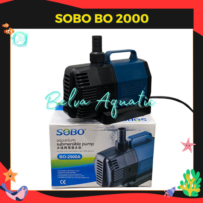 Sobo BO-2000A SOBO BO 2000A Pompa Celup Air Kolam Aquarium Water Pump