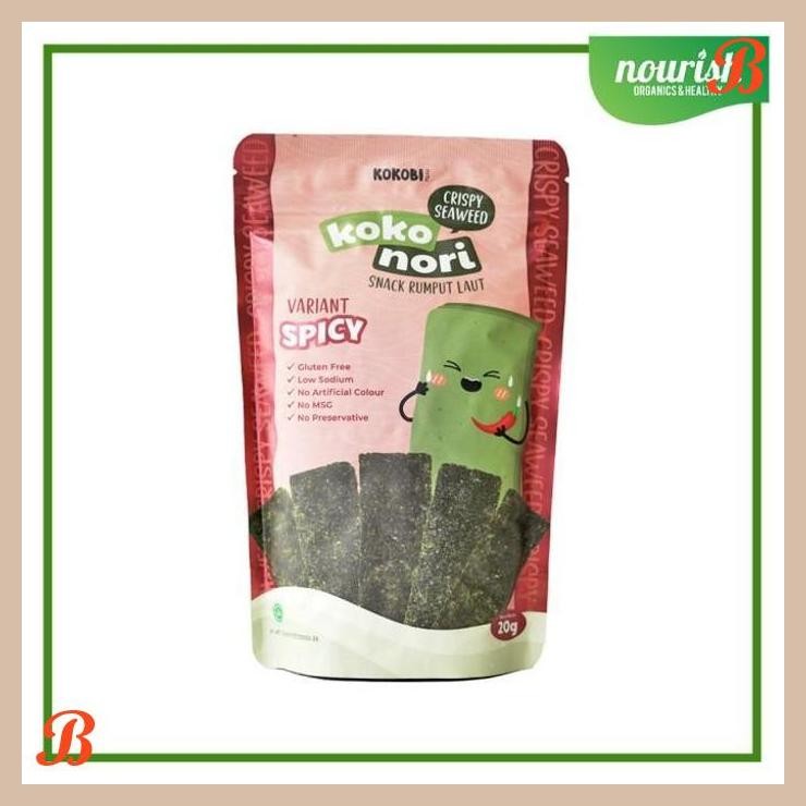 

| NN | KOKOBI KOKO NORI CRISPY SEAWEED SNACK RUMPUT LAUT, HALAL & NO MSG 20GR