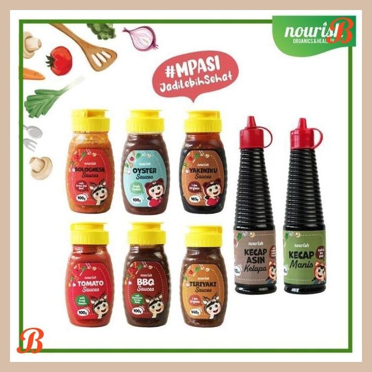 

| NN | NOURISH SAUS BUMBU MPASI NO MSG / KECAP MPASI NO MSG / SAUS ORGANIK