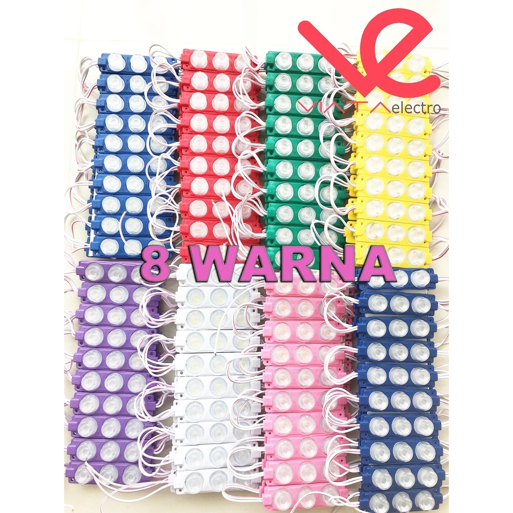 MURAH LAMPU LED 3 MATA DC12V 3WATT. LAMPU LED MODULE 12VOLT 3 MATA. TERMURAH