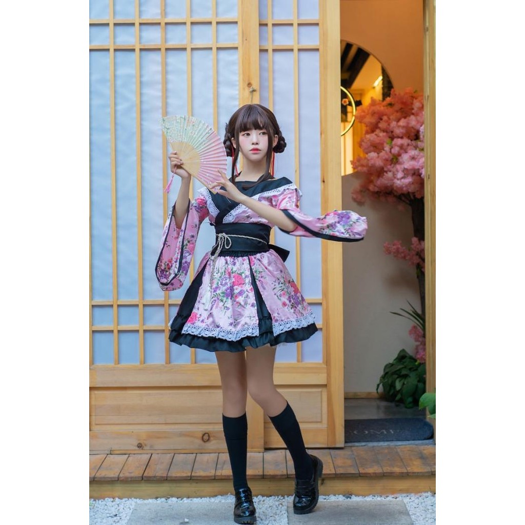 DFG CC-20 black sailor yukata kimono lolita waloli cosplay costume kostum TERLARIS