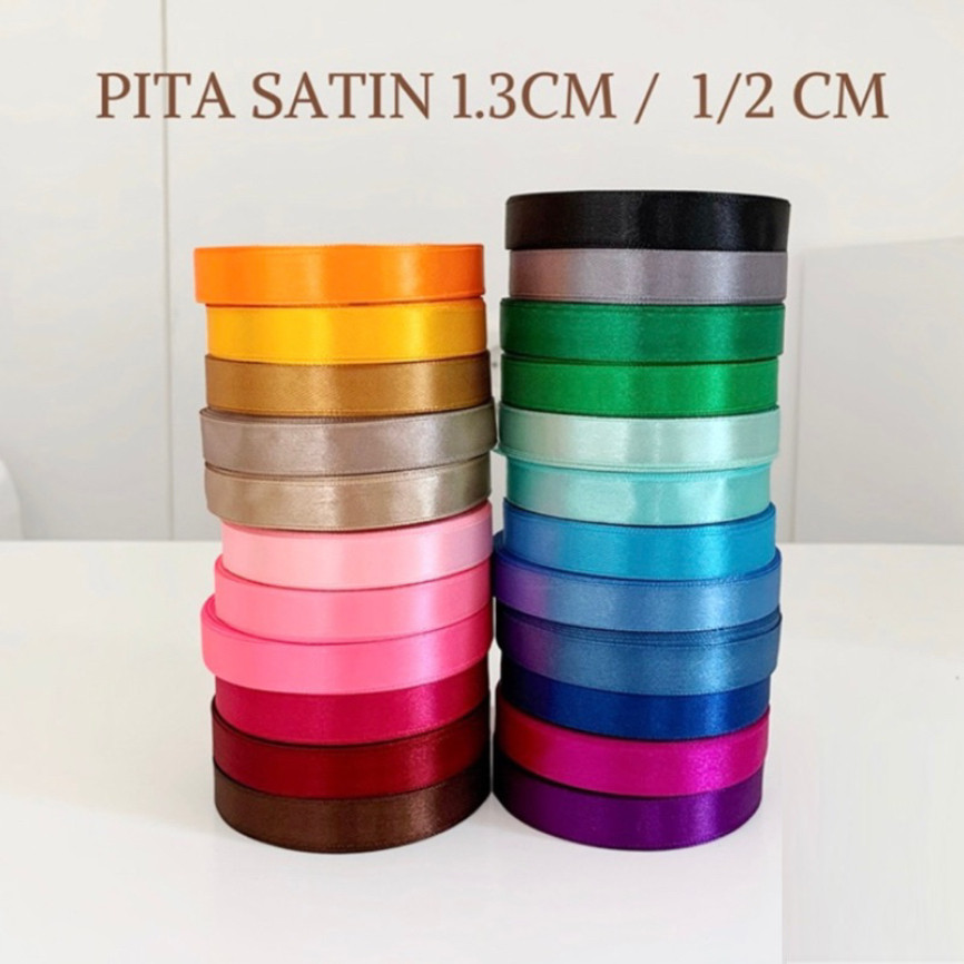 

PITA SATIN 1/2 = 1.25 CM. 1 ROLL 20 - 25 YARD EAGLE IMPORT