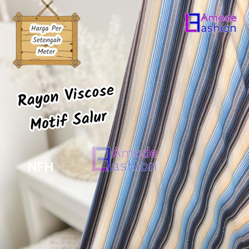 Kain Rayon Viscose Motif Salur