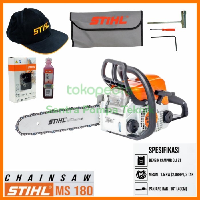 Chainsaw stihl ms 180 16 inch Mesin gergaji potong kayu STIHL MS 180