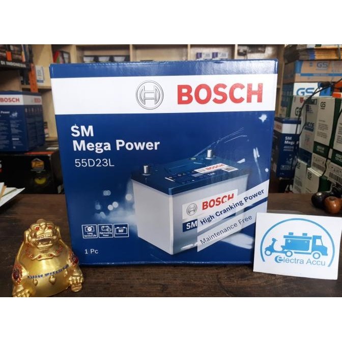 New Aki Mobil Toyota Kijang Innova Bensin 55D23L Bosch Aki Kering