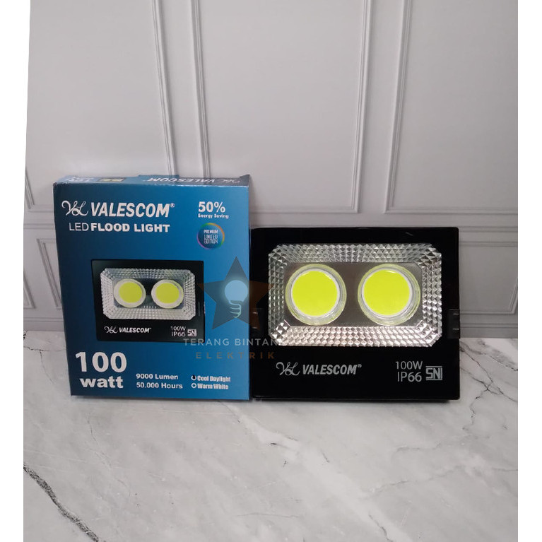 Lampu Sorot Tembak LED Valescom COB 100 watt 100W Super Bright