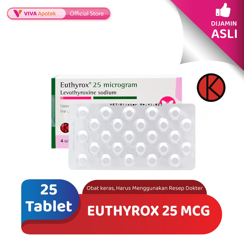 EUTHYROX 25 MCG 1 BLISTER @ 25 TABLET