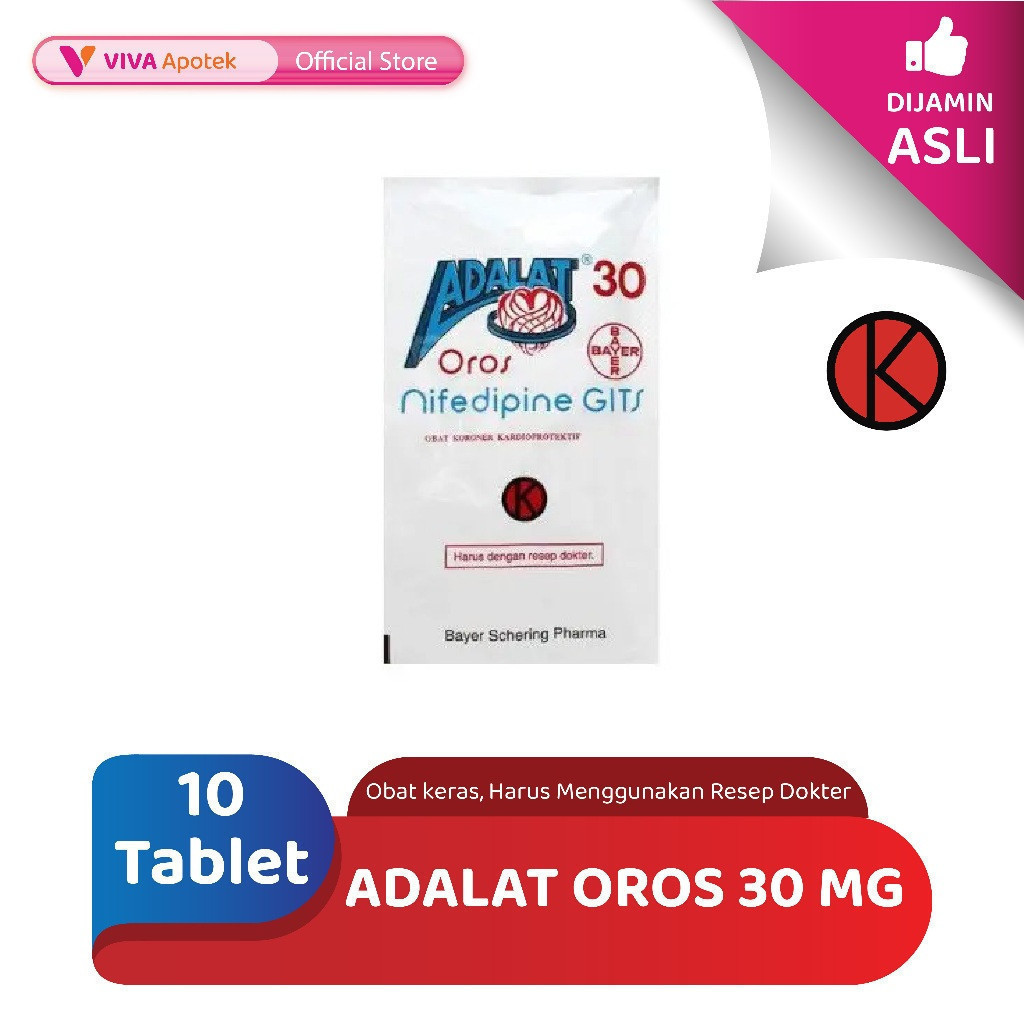 Adalat Oros 30 mg (10 Tablet)