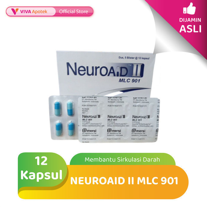 Neuroaid II MLC 901 untuk Membantu Sirkulasi Darah (12 Kapsul)