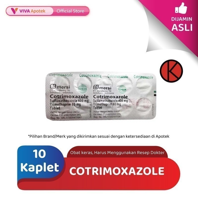 Cotrimoxazole / Infeksi Bakteri / Antibiotik (10 Kaplet)