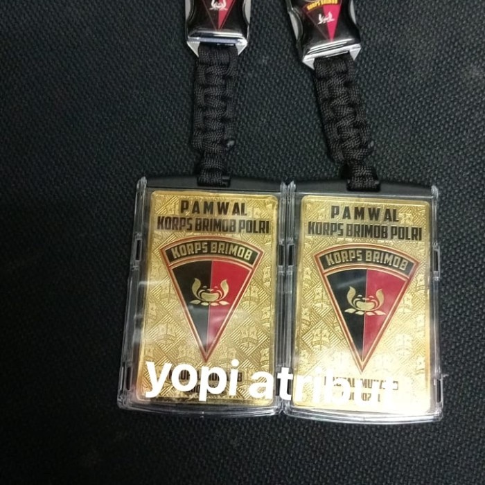 

lencana id card brimob free costum desain