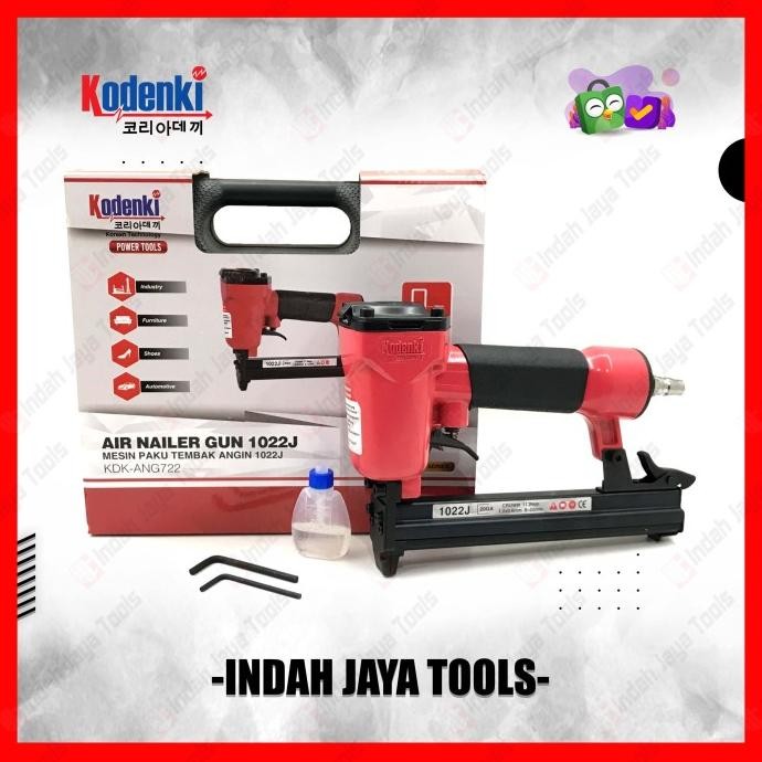 

KODENKI ANG722 AIR STAPLER 1022J MESIN STAPLES NAILER PAKU TEMBAK ORIGINAL DAN TERPERCAYA