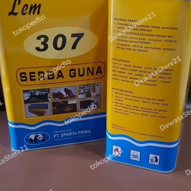 

Lem 307/ Lem Serba Guna/ Lem Aibond/ Lem Kuning/ Lem Sepatu Dan Sendal
