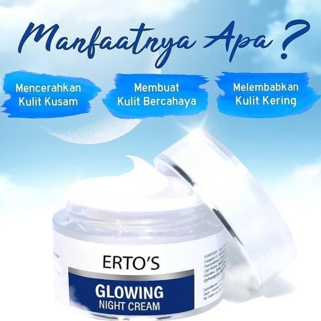 Ertos Paket Cream Krim Pemutih Dan Ghilang Flek Hitam Di Wajah 2In1