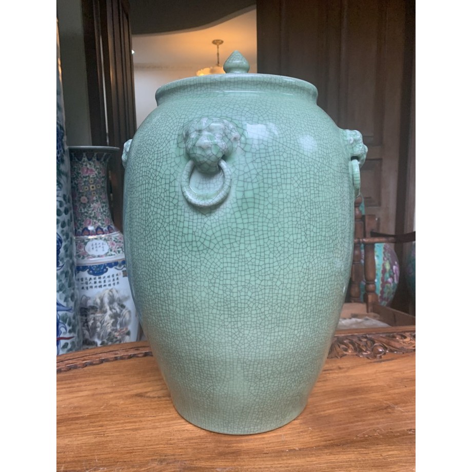 GENTONG KERAMIK CELADON CINA GUCI ANTIK CHINA GUCI TUA PREMIUM GRADE A