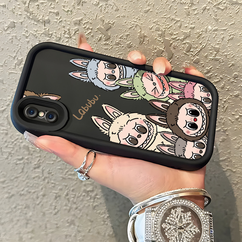 Casing Hp Untuk iPhone X Xr Xs Max Case Casing HP Cesing pola Monster Kecil Kasing Softcase Silikon 