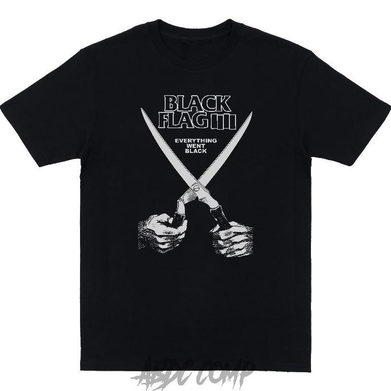 Kaos Band Grindcore Black Flag Everything Went Black