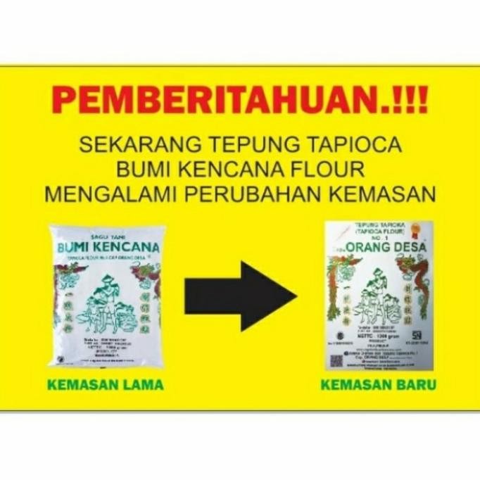 

tepung tapioka sagu tani bumi kencana 1kg dus