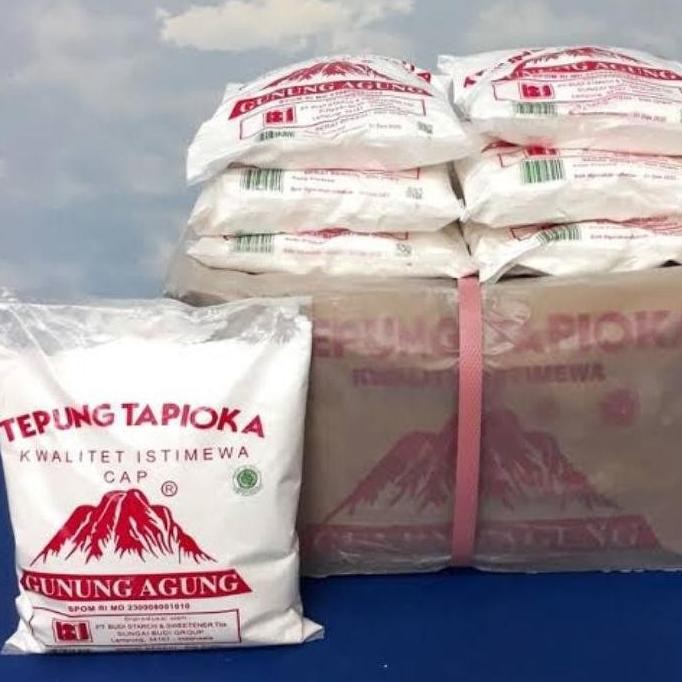 

Tepung Tapioka Cap Gunung Agung 500gr 1 dus isi 20 pack