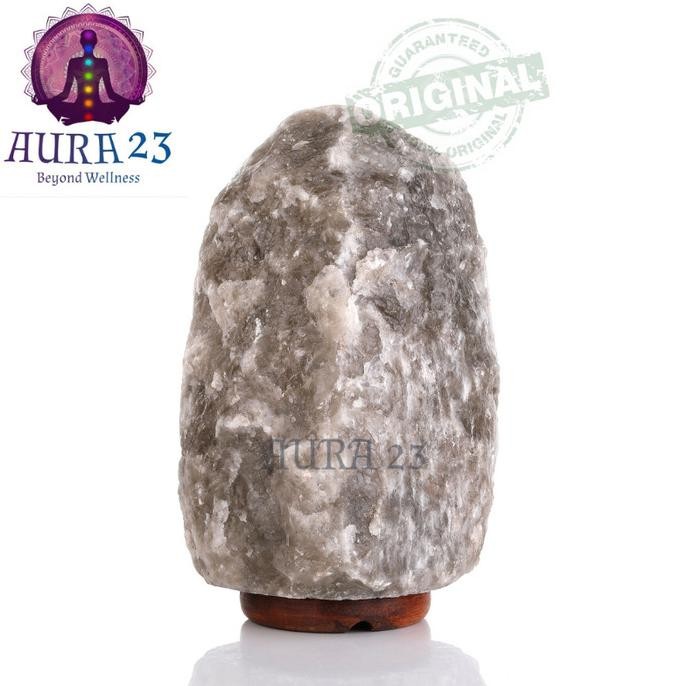 

Aura23 Himalayan Salt Lamp Rare Grey 5-7 kg Lampu Garam Bukit Himalaya