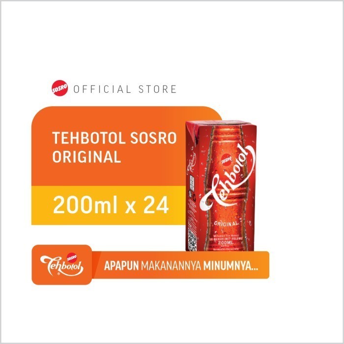 

Teh Botol Sosro Kotak 200ml 1 dus isi 24 pcs - minuman murah