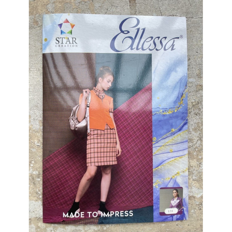 Kain Kotak Ellessa Grosir/Kain Seragam Kotak Ellessa Grosir Murah