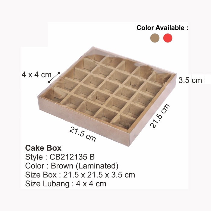 

TC - CB212135 Box Nastar Sekat Mika / Dus Kotak Sekat / Cookies Gift