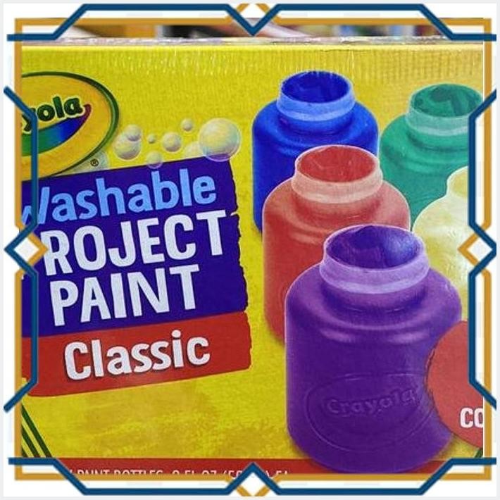 

[BAB] CRAYOLA WASHABLE PROJECT PAINT CLASSIC 6 COLORS 3+ ORIGINAL