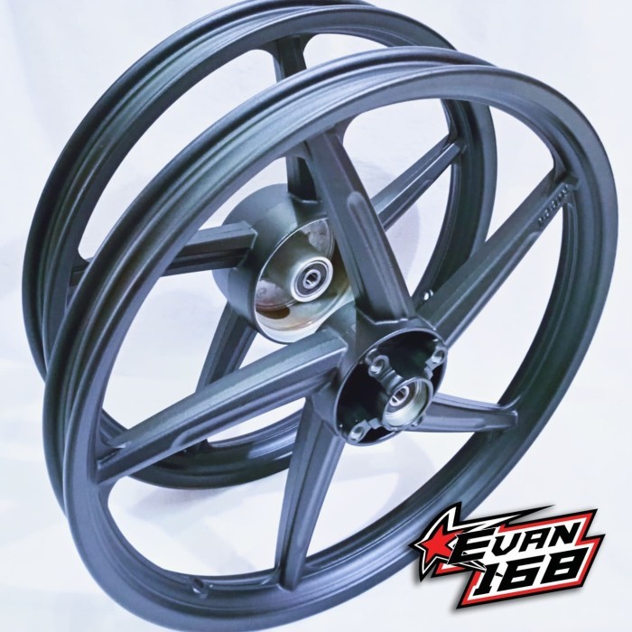 Velg Racing ROSSI Honda KARISMA SUPRA X 125 LAMA PALANG 5 HITAM Doff