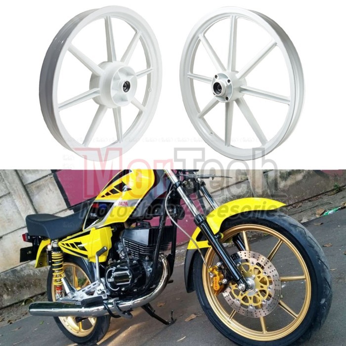 VELG RACING VROSSI PNP RX KING RXZ RXS PALANG 8 ZIGEN SWAN PUTIH
