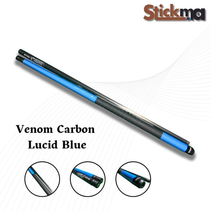 STICK BILLIARD VENOM CARBON LUCID BLUE