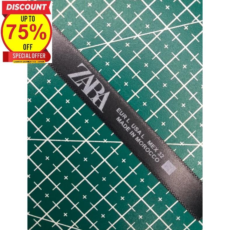 

gh-45 ZARA BLACK WHITE CARE LABEL SUPER PREMIUM CO 1X DI KIRIM 600PCS Hemat