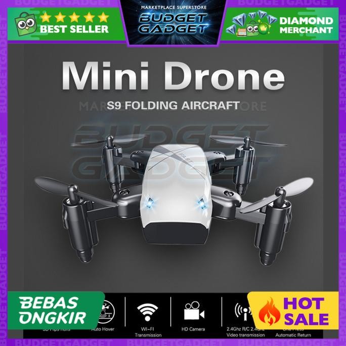 Terbaru Quadcopter Drone Mini Pocket Foldable Tanpa Kamera - S9