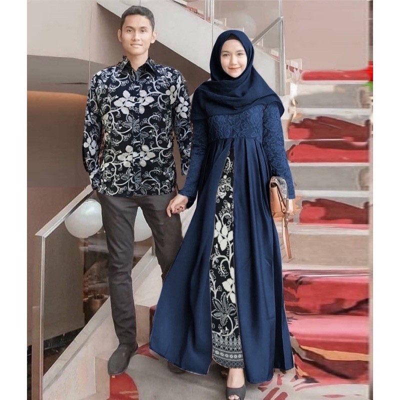 Gamis Games Bj Couple Muslim Idul Fitri 1 Set Koko Cp Couople 2024 Pria Wanita Syari Pasangan Kouple
