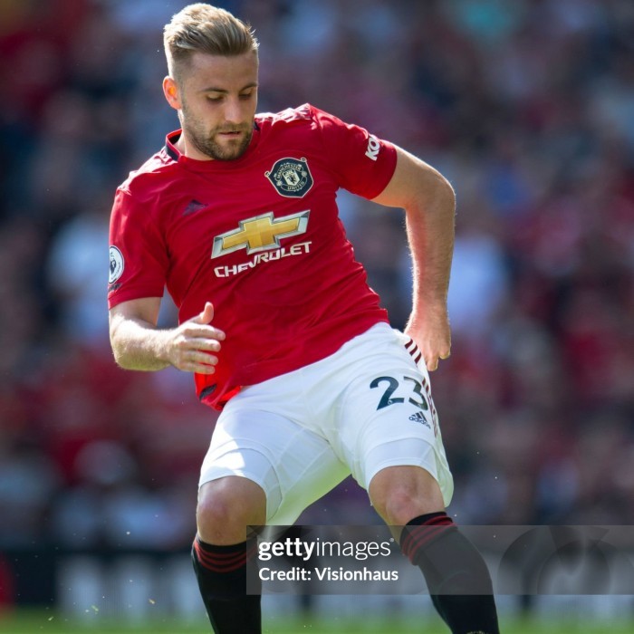 JERSEY MAN. UNITED HOME 2019-20 ORIGINAL LUKE SHAW