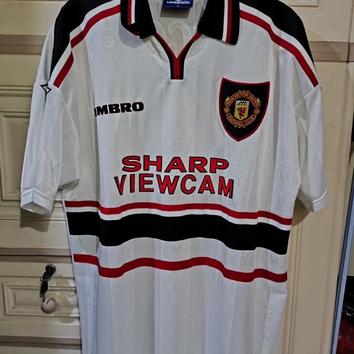 JERSEY MANCHESTER UNITED TREBLE AWAY 1998/1999 ORIGINAL