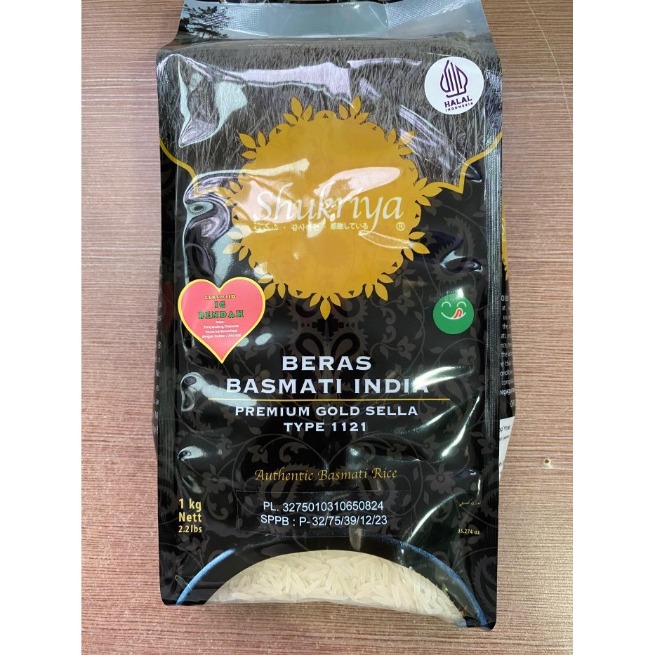 

^^^^^] SHUKRIYA BASMATI PREMIUM GOLD SELLA RICE 1 KG