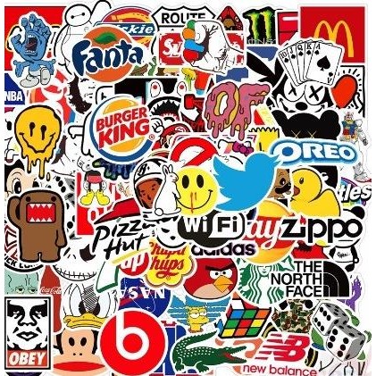 

READY STOCK STICKER BOMB LOGO STIKER MOTIF LOGO UNTUK SKATEBOARD LAPTOP KOPER 015 !!!!!