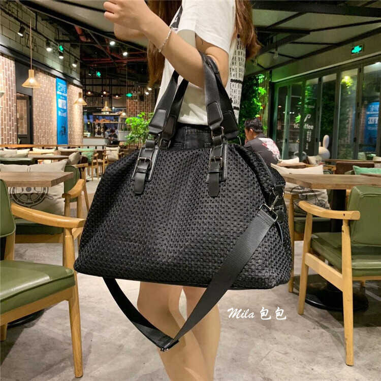 [MILA] Tas Bahu Tas Travel Gaya Baru 2020 Tas Besar Santai Sederhana Tas Bahu Kain Nilon Tas Bahu Me