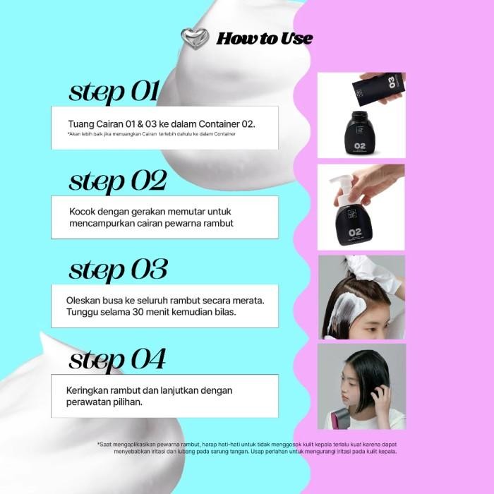 Mise En Scene Hello Bubble Hair Coloring 9G Milk Tea Gray - Cat Rambut